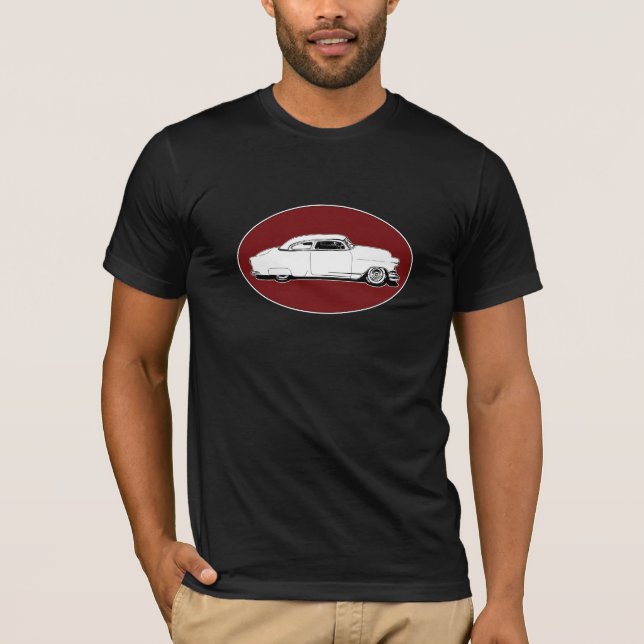 Camiseta Preto superior de Chevy da costeleta, branco, (Frente)