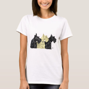 Camiseta Preto & terrier escoceses Wheaten