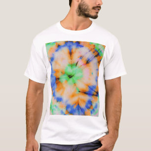 Camiseta Preto Tie Dye, Grungy Vintage.