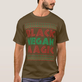 Camiseta Preto Vegan Magno Vegetariano Afro Pride Preto