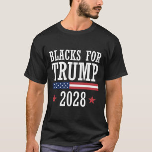 Camiseta Pretos Para Trump Eleição Presidencial 2028 Republ