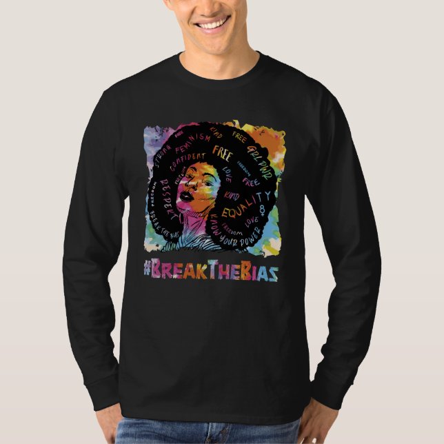 Camiseta Pretty Black History Break the Bias  5 (Frente)
