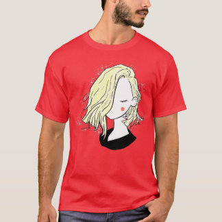 Camiseta Pretty girl short hairstyles full blonde