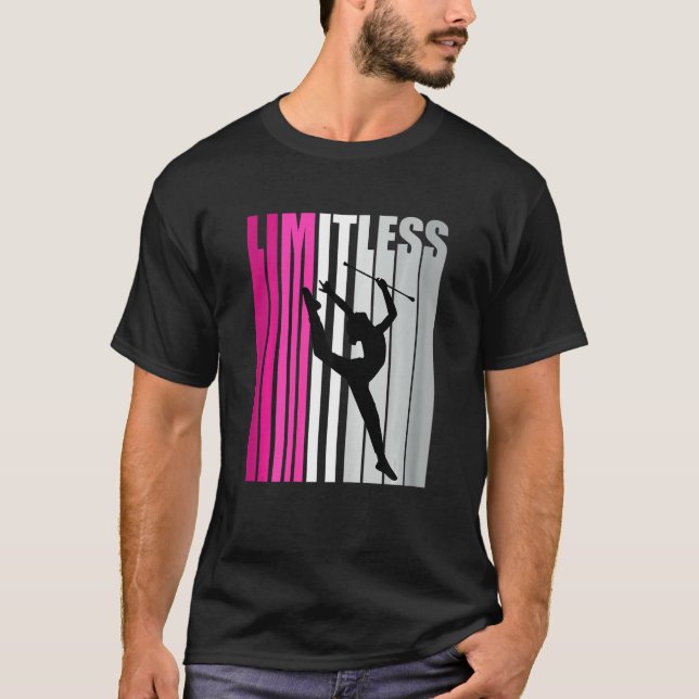 Camiseta Pretty Rhythmic Gymnastics Squad Girl Kid Pink Lim (Frente)