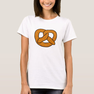 Camiseta Pretzel Art Desenhando Impressão de Cartoon Salgad