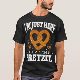 Camiseta Pretzel Lover Engraçado Estou Aqui Para Os Pretzel