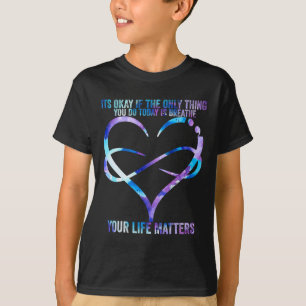 Camiseta Prevenção à Consciência Suicida Seus Problemas De