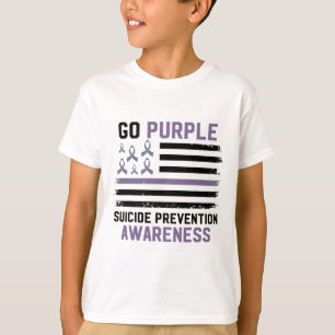Camiseta Prevenção ao suicídio Bandeira Americana Sensibili