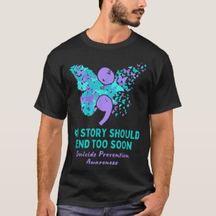 Camiseta Prevenção ao Suicídio Consciencialização Ponto e V
