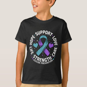 Camiseta Prevenção ao suicídio Esperança apoio ao suicídio