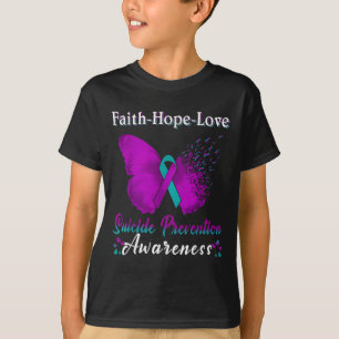 Camiseta Prevenção ao Suicídio Fé Esperança Amor Conscienti
