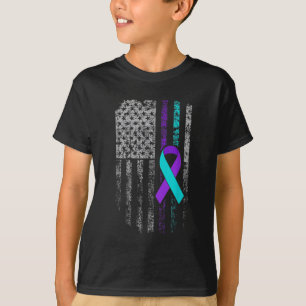 Camiseta Prevenção ao suicídio Sensibilização da Bandeira A
