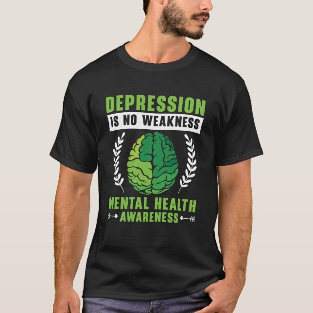 Camiseta Prevenção ao suicídio Sensibilização para a Depres (Frente)