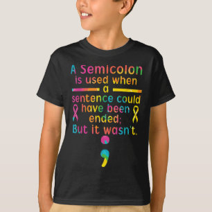 Camiseta Prevenção ao suicídio Sensibilização para a Depres