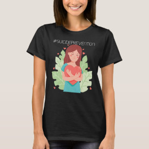 Camiseta Prevenção ao suicídio Sensibilização para a saúde