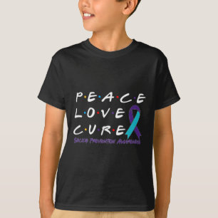 Camiseta Prevenção ao suicídio Sensibilização Paz Cura do A