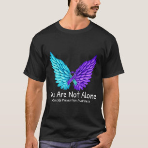 Camiseta Prevenção Conscientização Não Estar Sozinho Roxo A