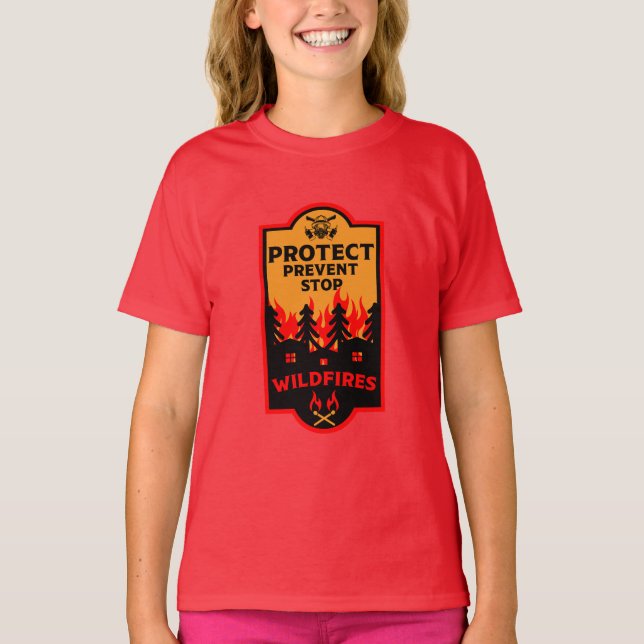 Camiseta Prevenção contra incêndios florestais (Frente)