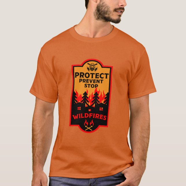 Camiseta Prevenção contra incêndios florestais (Frente)