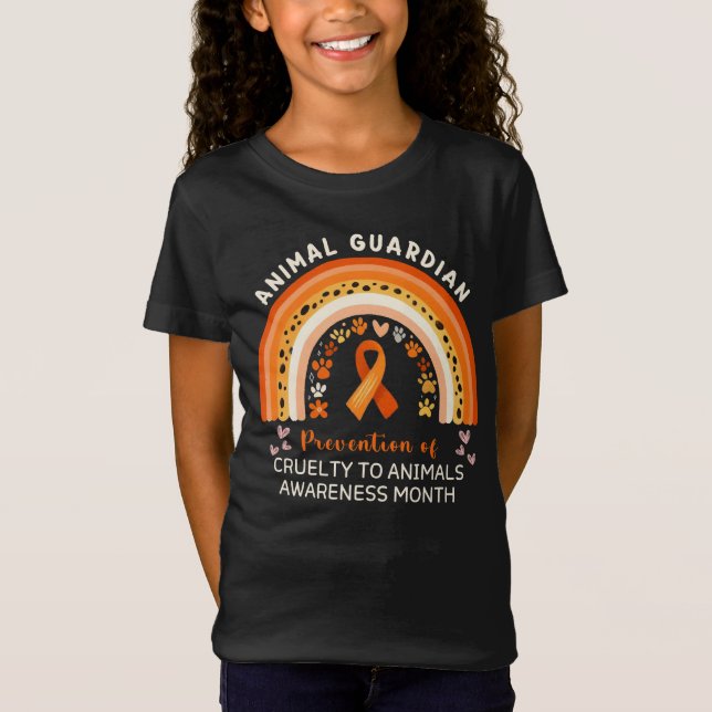 Camiseta Prevenção Da Crueldade À Sensibilização Dos Animai (Frente)