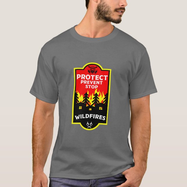 Camiseta Prevenção de Incêndios Florestais Bush (Frente)