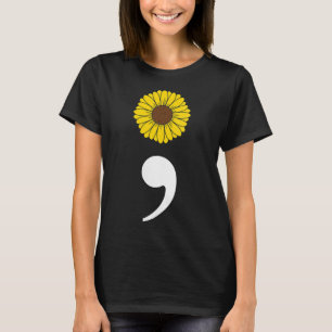 Camiseta Prevenção de Suicídio Coração Batimento Coração Fe