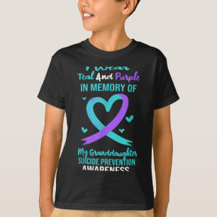 Camiseta Prevenção de Suicídio da Net Memória Roxo Azul