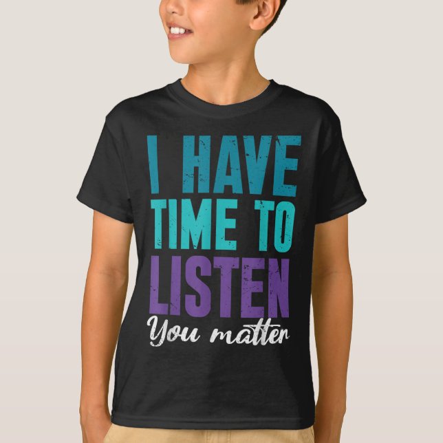 Camiseta Prevenção de Suicídio Você _ Eu Para Suporte (Frente)