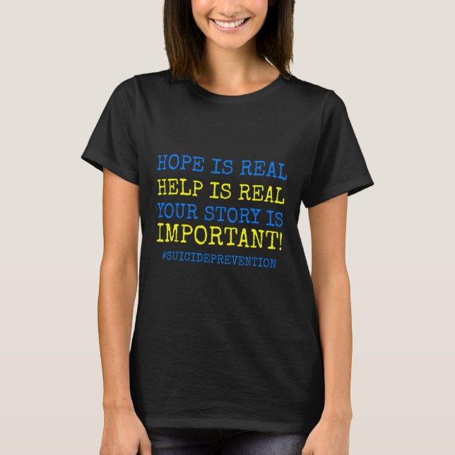 Camiseta Prevenção do suicídio - (Frente)
