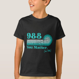 Camiseta Prevenção do Suicídio 988 Conscientização da Saúde