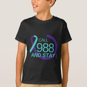 Camiseta Prevenção do Suicídio 988 Prevenção do Suicídio De