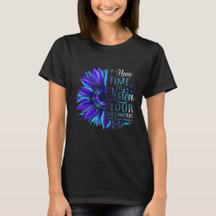 Camiseta Prevenção do Suicídio Conscientização Sua Vida S G