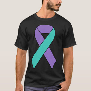 Camiseta Prevenção do suicídio Sensibilização Fita Roxa Tea