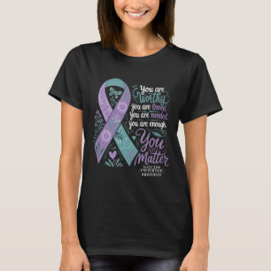 Camiseta Prevenção Suicida Sensibilização Apoio Positivo