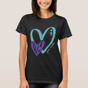 Camiseta Prevenção Suicida Sensibilização Roxo Teto