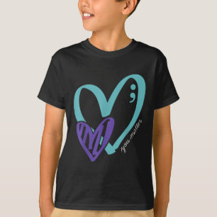 Camiseta Prevenção Suicida Sensibilização Roxo Teto