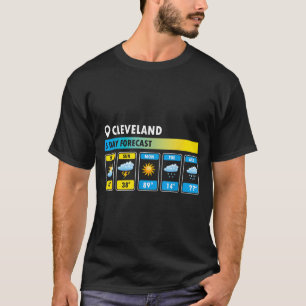 Camiseta Previsão de 5 dias engraçada de Cleveland