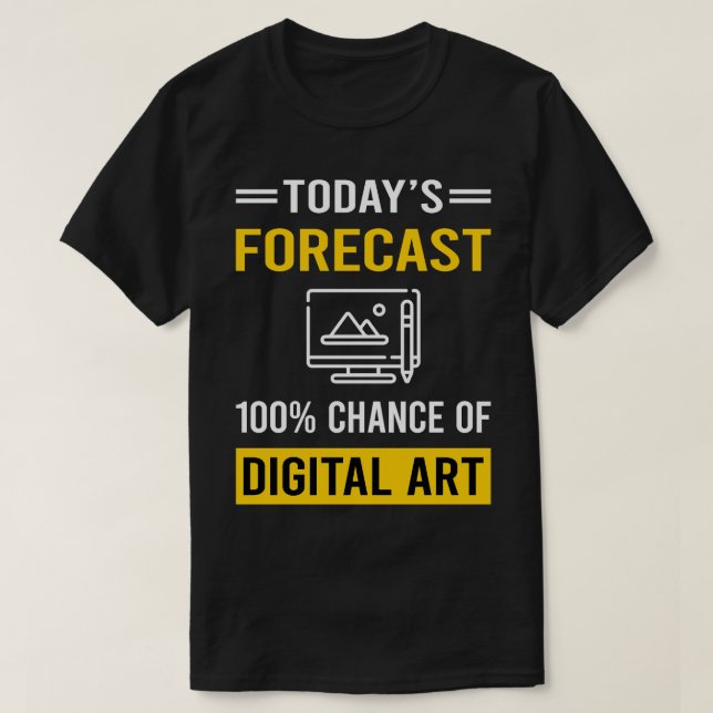 Camiseta Previsão de Artes Digitais (Frente do Design)