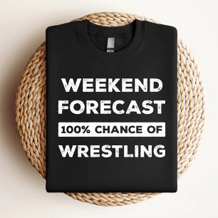 Camiseta Previsão de Fim de Semana 100% de Chance de Luta L