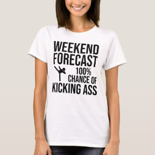 Camiseta Previsão de Fim de Semana - 100% de Chance de Mand
