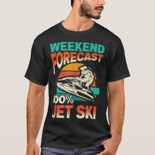 Camiseta Previsão de fim de semana 100 jato de esqui água e