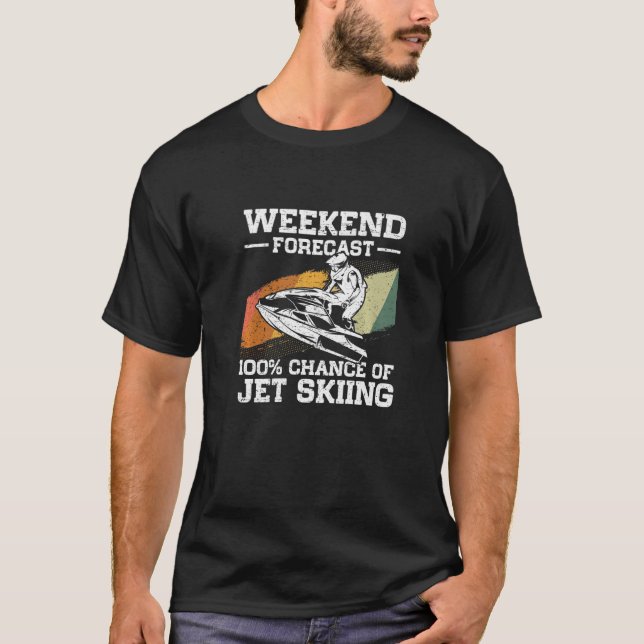 Camiseta Previsão De Fim De Semana 100 Possibilidade De Jet (Frente)