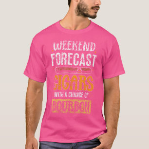 Camiseta Previsão de Fim de Semana Charutos Com Uma Chance 