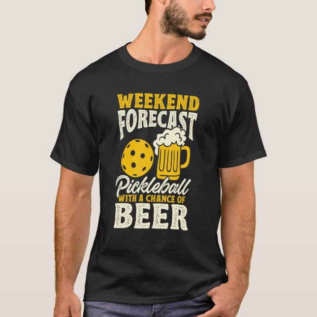 Camiseta Previsão De Fim De Semana Com Possibilidade De Cer (Frente)