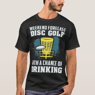 Camiseta Previsão de Fim de Semana de Golfe de Disco com Op