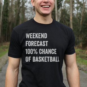 Camiseta Previsão de Fim de Semana Furiosa Lover de Basquet