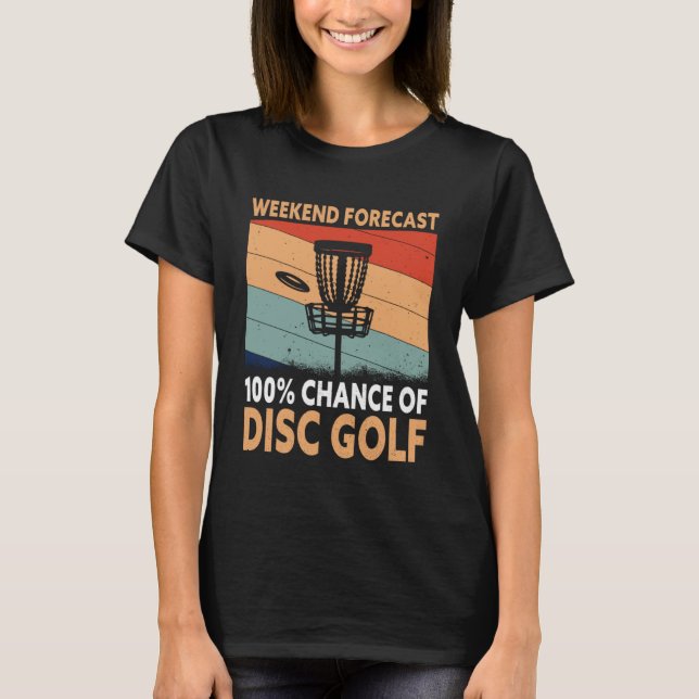 Camiseta Previsão de fim de semana Jogador de Golfe do Golf (Frente)