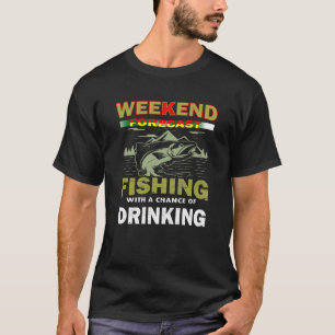 Camiseta Previsão de fim de semana Pesca