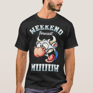 Camiseta Previsão de fim de semana sexta-feira férias seman