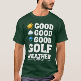 Camiseta Previsão de Golfe para golfista